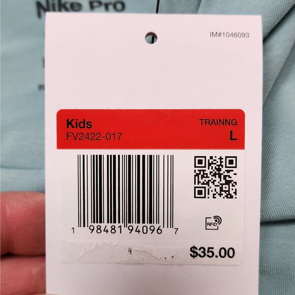 NWT Nike Pro Girls Dri-Fit Training Tank Top Size L Cannon - Picture 4 of 4